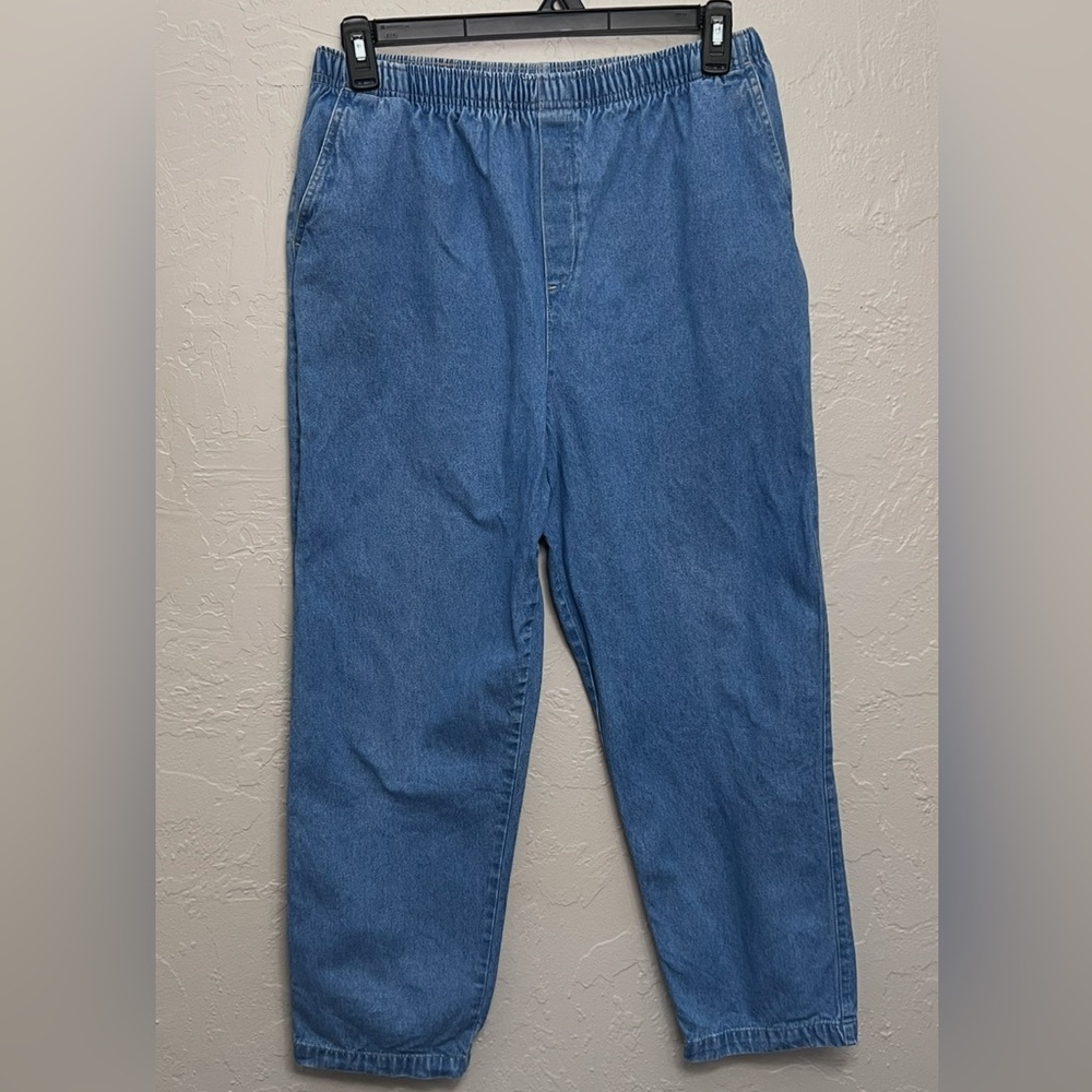 VINTAGE CABIN CREEK 100% COTTON BLUE PANTS SIZE 14